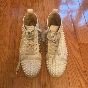 Christian Louboutin Studded High-Top Sneakers